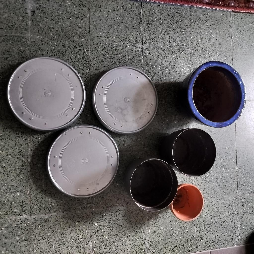 Plantenrollers en bloempotten, Tuin en Terras, Bloempotten, Ophalen of Verzenden, Gebruikt, Tuin