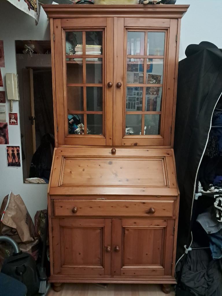 Meuble secrétaire en bois massif, Enlèvement, Utilisé