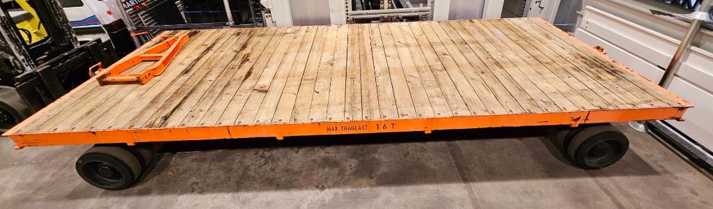 Zwaarlast kar platte wagen zwaarlastaanhanger transport, Doe-het-zelf en Bouw, Ophalen, Gebruikt