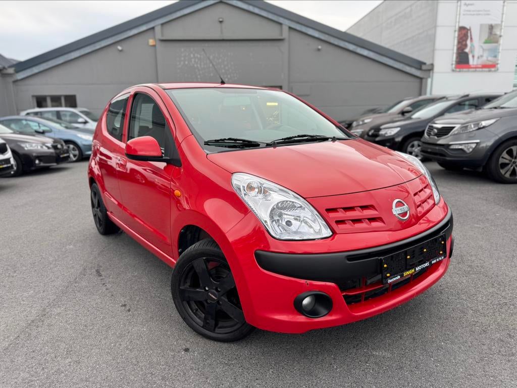 Nissan Pixo 1.0 benzine | Keuring + Carpass | Garantie |, Autos, Rouge, Achat, 50 kW, Entreprise