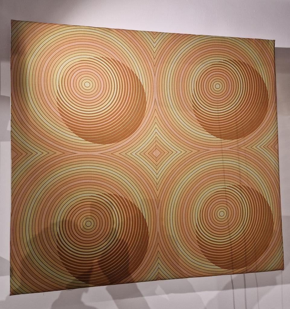 Verner Panton for Mira X , gekaderd 120 x 110 cm  gesigneerd, Ophalen