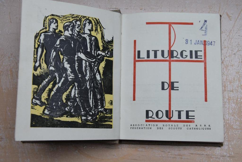 liturgie de route des scouts 1942 ill. Joseph Gillain, Collections, Scoutisme, Envoi, Utilisé