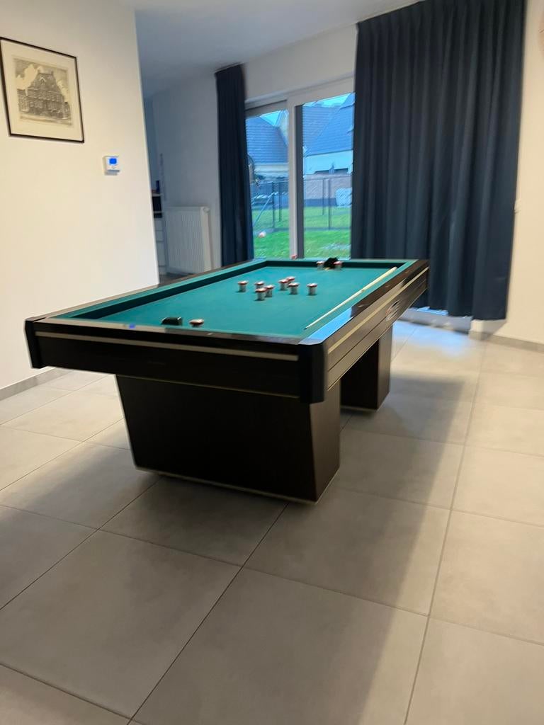 Duque lux 20 tapbiljart met verwarming, Sport en Fitness, Ophalen, Gebruikt, Biljarttafel