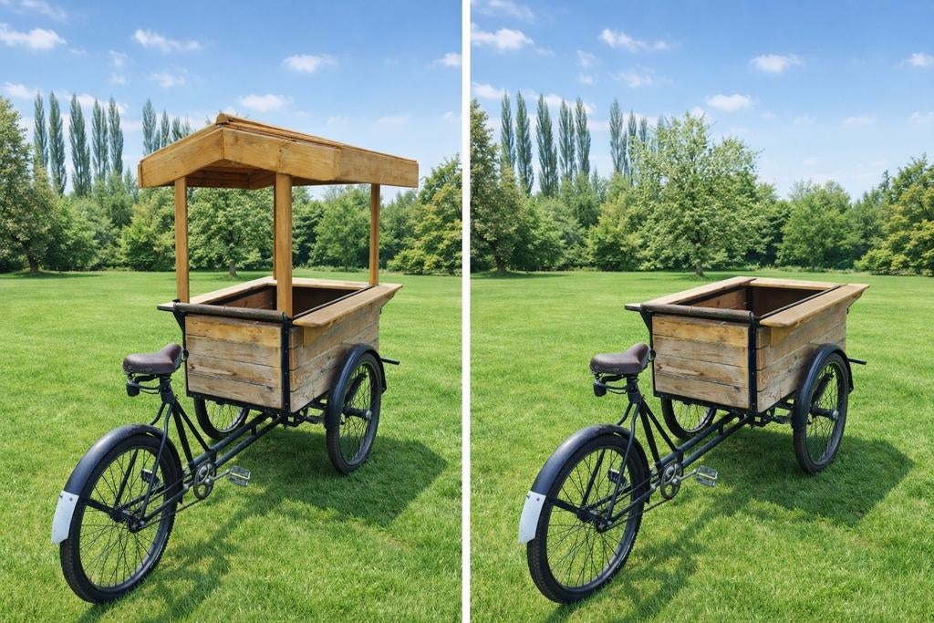 Antieke bakfiets / verkoopskraam, Vélos & Vélomoteurs, Vélos | Ancêtres & Oldtimers, Enlèvement