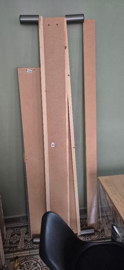 Cadre de lit 160x200, Gris, Neutre, Enlèvement, Utilisé