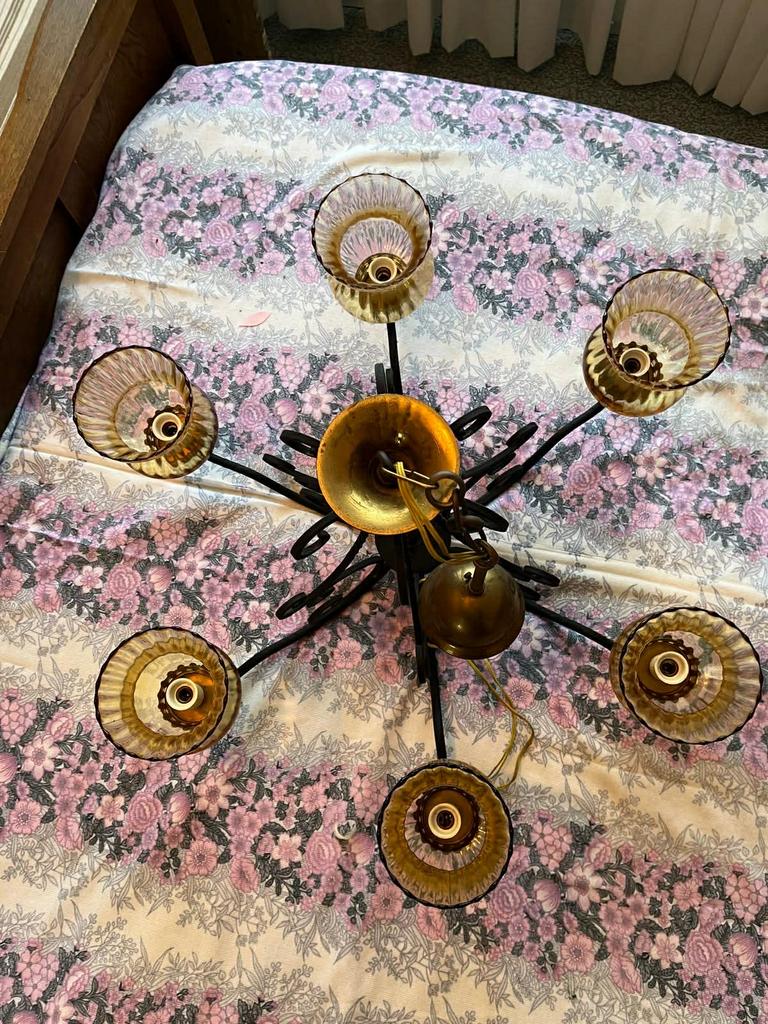 Deux. Lustres avec 12 globe., Maison & Meubles, Enlèvement ou Envoi, Comme neuf