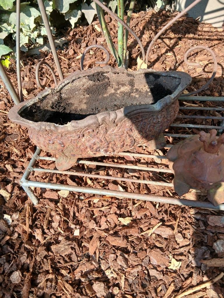 Gietijzeren jardiniere, Antiek en Kunst, Curiosa en Brocante, Ophalen