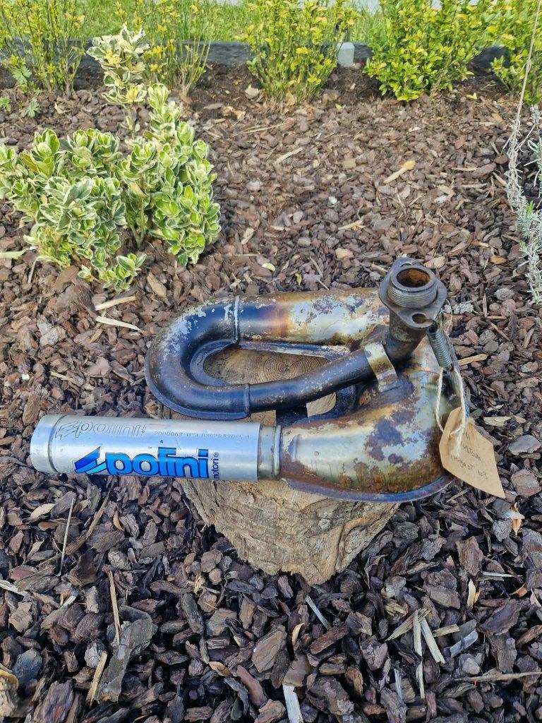 peugeot 103 polini custom, Fietsen en Brommers, Brommeronderdelen | Algemeen, Ophalen, Gebruikt, Uitlaat, Polini