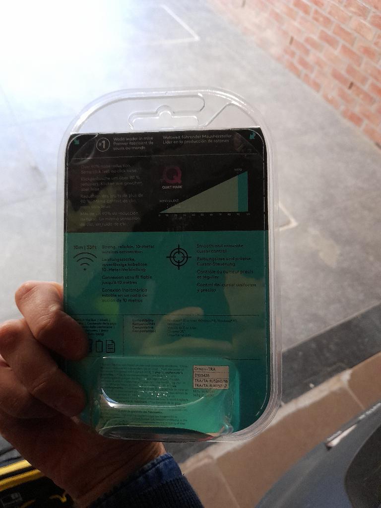 Souris silencieuse, Ophalen, Muis, Logitech, Rechtshandig