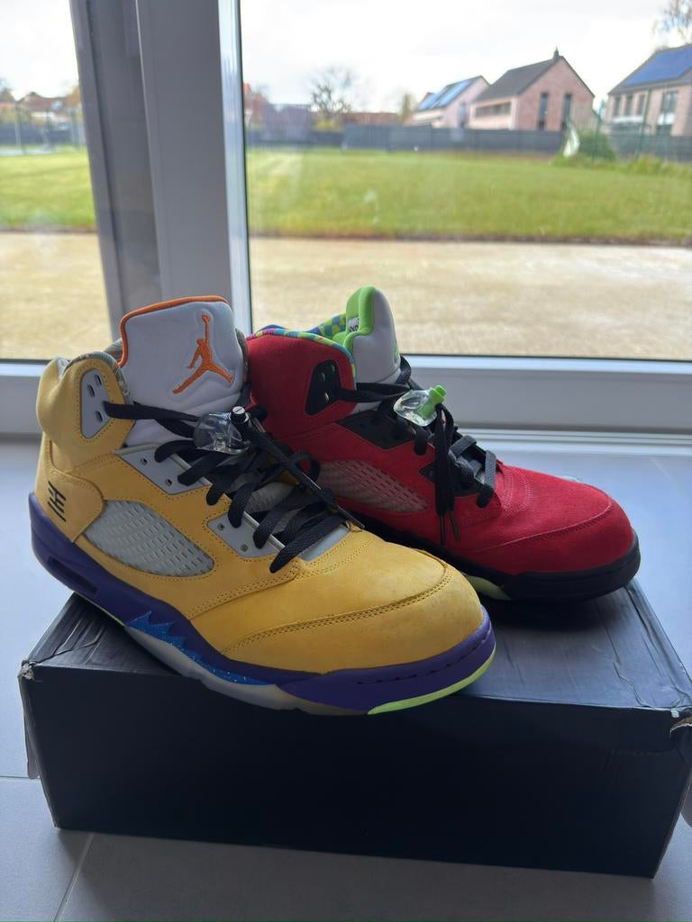Air Jordan 5 Retro SE CZ5725 700 « what the » pointure 49,5, Enlèvement, Comme neuf
