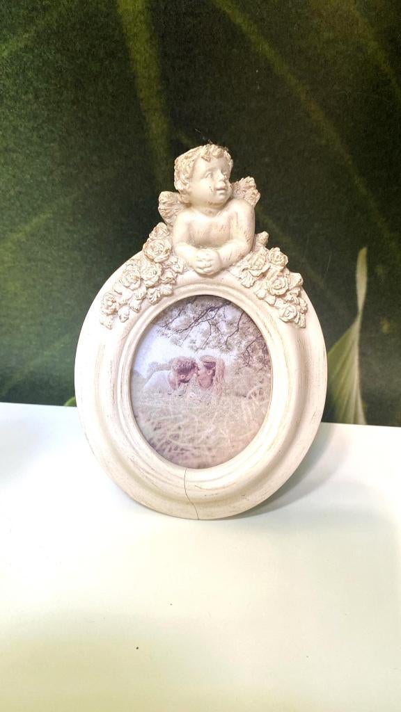 Magnifique ancien cadre photo décor ange, Antiquités & Art, Enlèvement ou Envoi