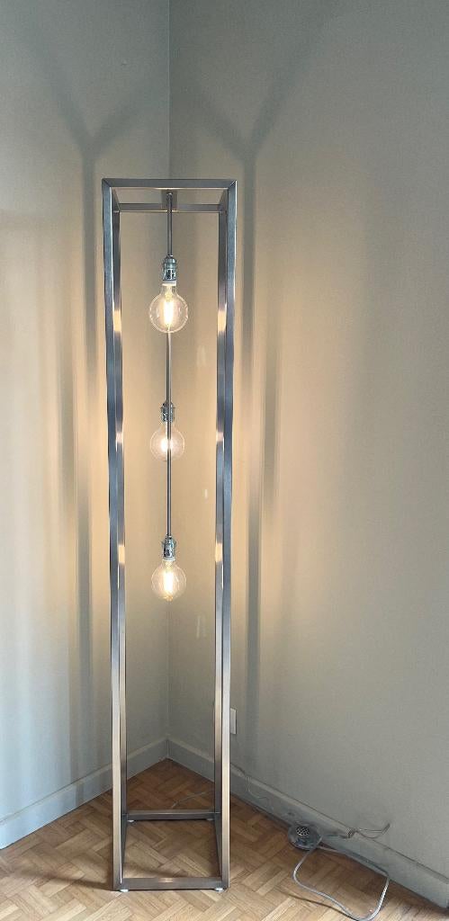 Vintage design retro lamp staanlamp vloerlamp leeslamp, Ophalen, Vintage Design Retro Industrieel Modern Mid-Century, Glas, Zo goed als nieuw