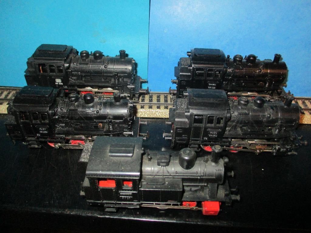 Marklin 5 locomotives a vapeur, Enlèvement ou Envoi, Utilisé, Locomotive, Märklin