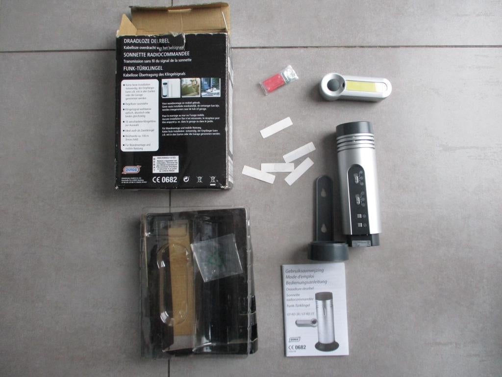 Draadloze deurbel kabelloos deurgong poortbel garagebel, Maison & Meubles, Enlèvement ou Envoi, Comme neuf, Sans fil