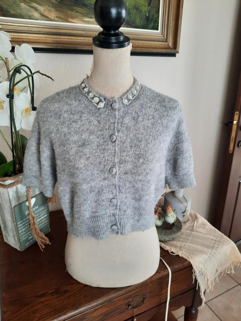 Joli gilet de la marque Zara taille L, Taille 42/44 (L), Gris, Zara, Comme neuf