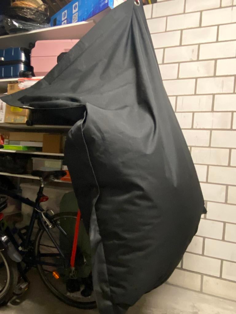 Zitzak Whoober rechthoek StTropez XL indoor/outdoor, Ophalen, Zo goed als nieuw, Zwart, Zitzak