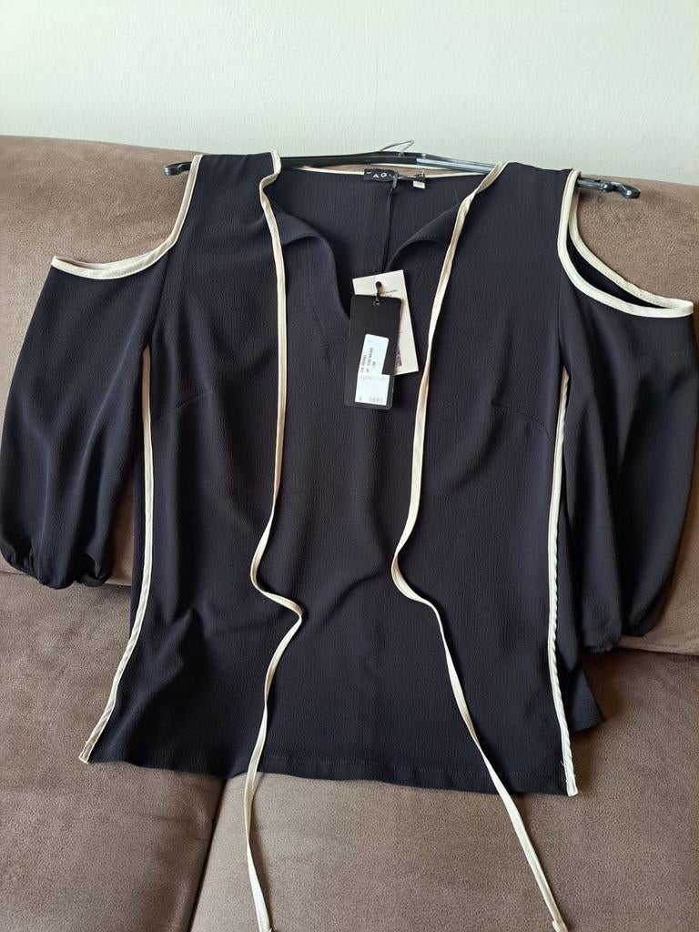 Dames T-shirt, Kleding | Dames, T-shirts, Zwart, Nieuw, AGUA, Lange mouw