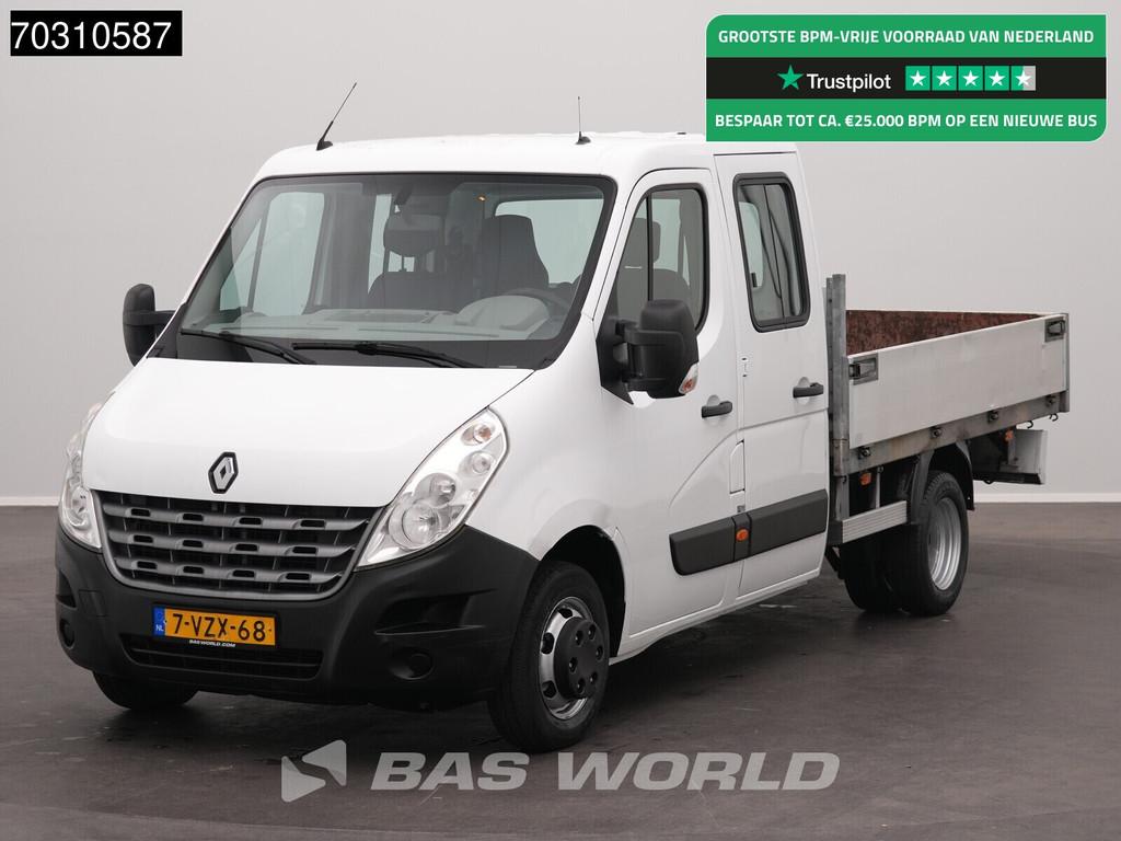 Renault Master 145PK Dubbel Cabine Open Laadbak Dubbellucht, Auto's, Bestelwagens en Lichte vracht, Euro 5, Gebruikt, 145 pk, 4 cilinders