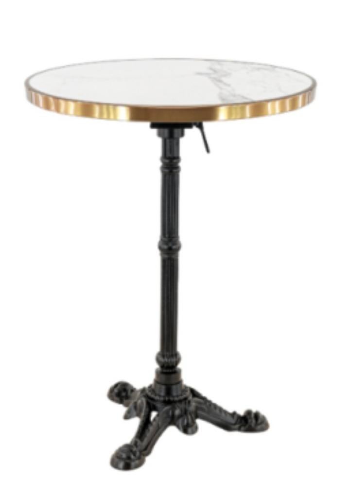 Franse bistro tafels rond 60cm INKLAPBAAR horeca actie, Tuin en Terras, Ophalen of Verzenden, Nieuw, Rond, Metaal