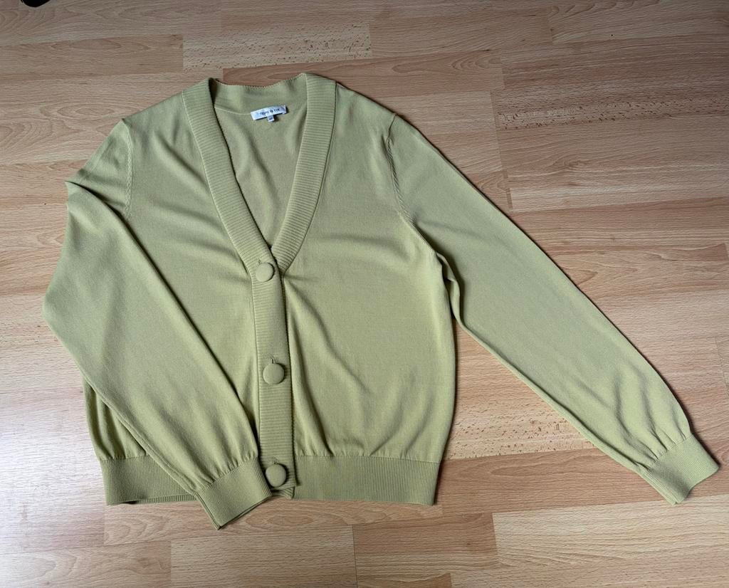 Cardigan Terre Bleue, maat 40., Kleding | Dames, Verzenden, Zo goed als nieuw, Maat 38/40 (M), Groen