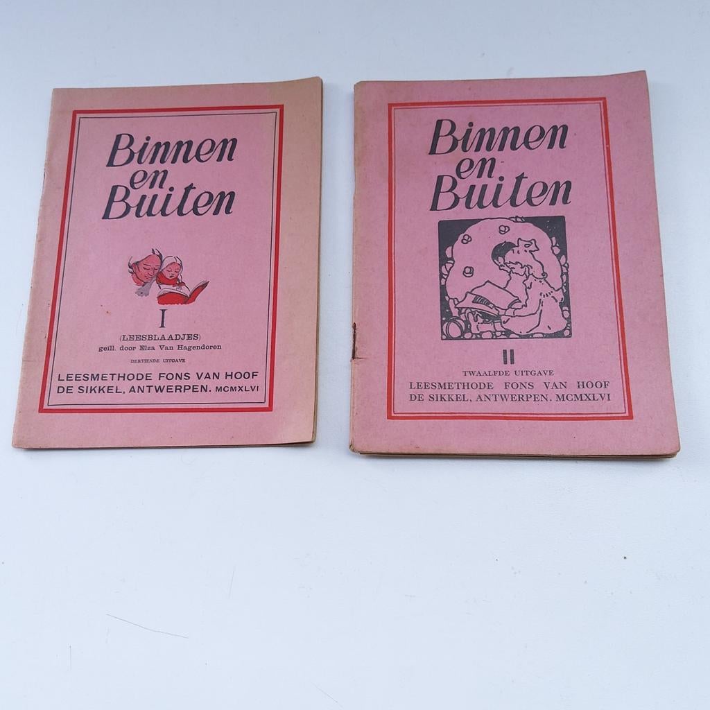 " Binnen en Buiten" deel I & II (1946). Ook apart te koop., Enlèvement ou Envoi, Fons Van Hoof