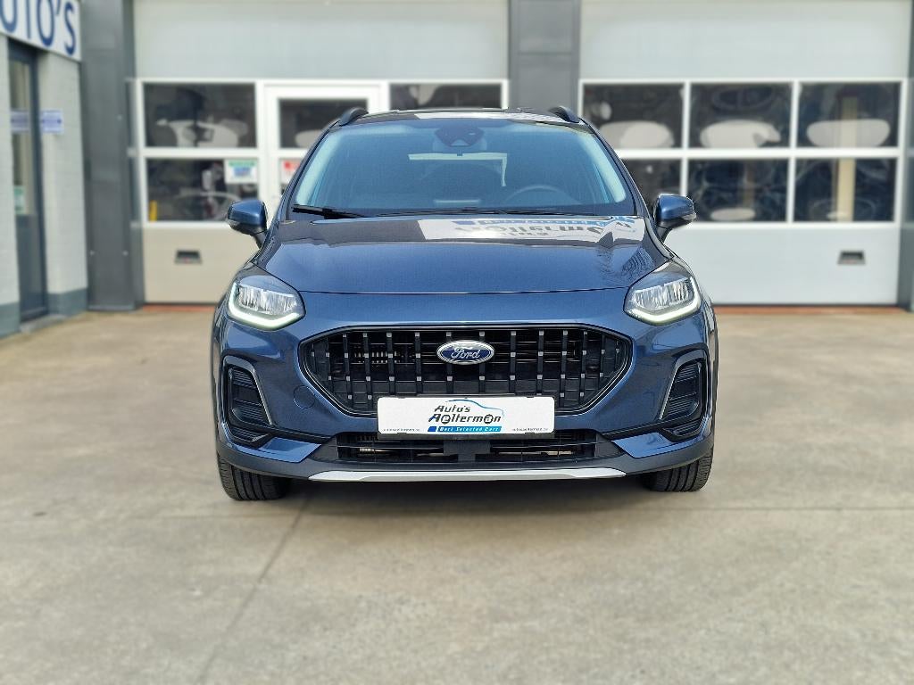 Ford Fiesta 1.0 EcoBoost Active VERWARMD STUUR & STOEL * AC, Auto's, Ford, Voorwielaandrijving, Stof, Euro 6, Blauw