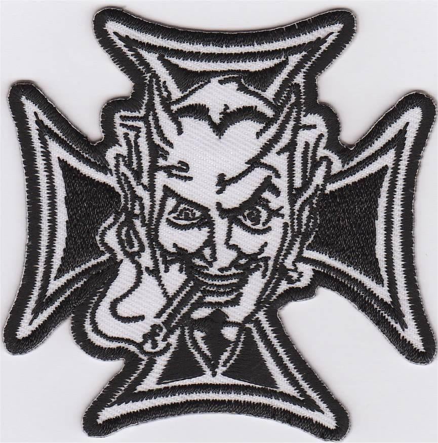 Iron Cross Devil stoffen opstrijk patch embleem #3, Envoi, Neuf