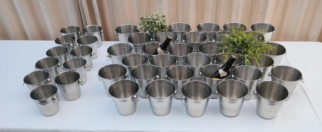 Comas ijsemmertje met grijpringen. Roestvrij staal. 1 LOT., Ophalen of Verzenden, Nieuw zonder verpakking, Overige typen