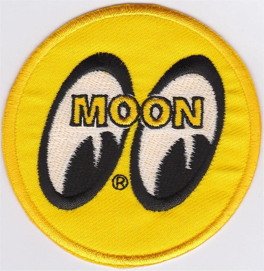 Moon Mooneyes stoffen opstrijk patch embleem #1, Verzenden, Nieuw
