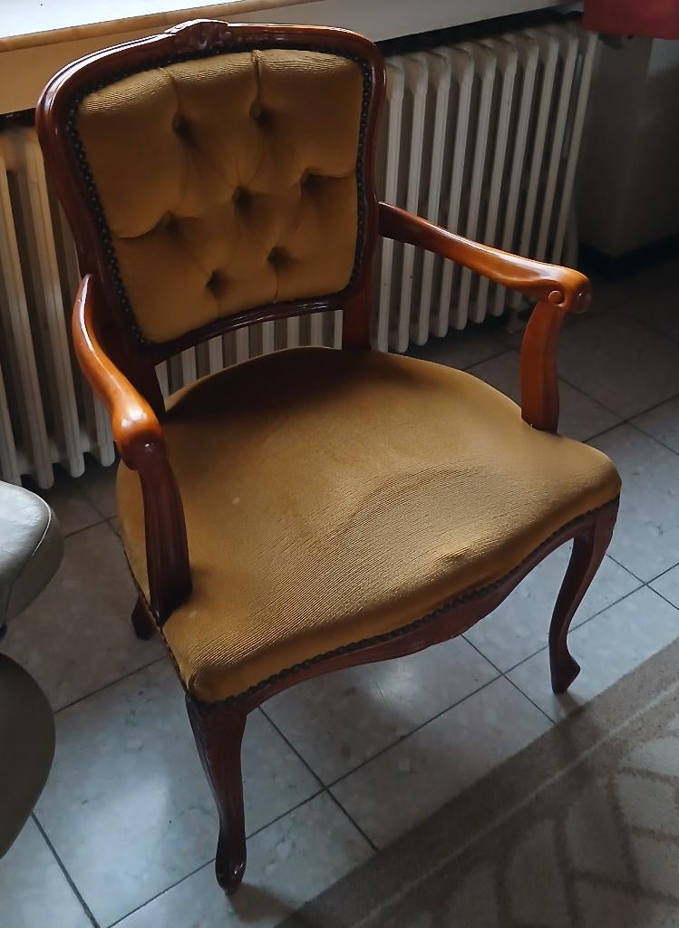 Fauteuil 1 place vintage, Maison & Meubles, Fauteuils, Enlèvement, Utilisé, Tissus