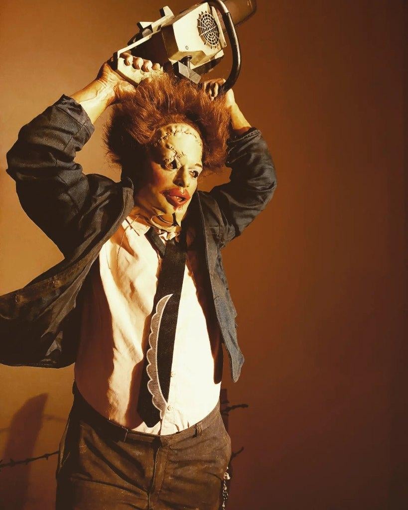 Statue de collection Leatherface (PCS) 1:3, Verzamelen, Beelden en Beeldjes, Zo goed als nieuw, Mens, Ophalen