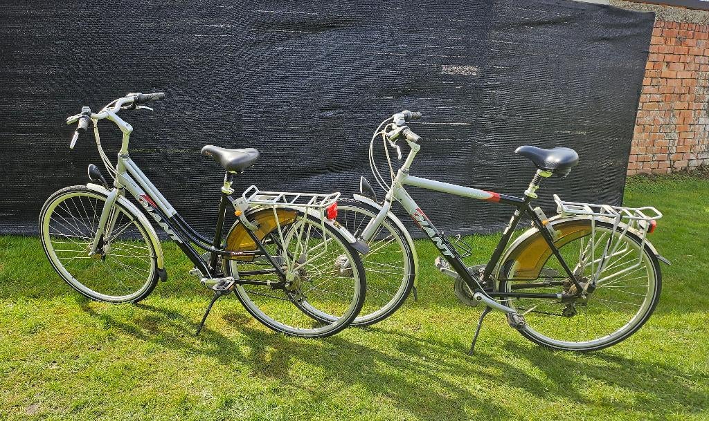 Koppel fietsen, Ophalen, Gebruikt, Giant