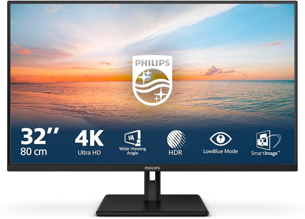 Philips 32 inch 4K monitor, Gaming, 3 à 5 ms, Comme neuf, Ultra HD (4K)