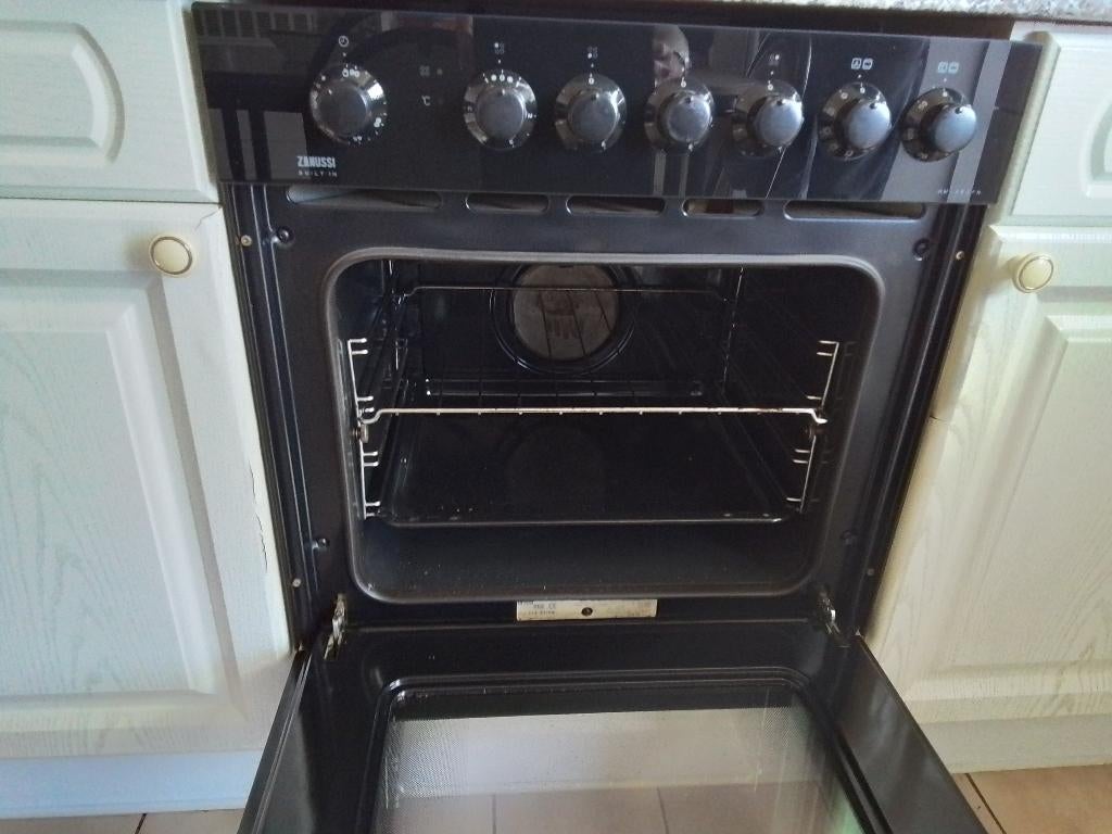 Kookplaat en hete luchtoven, Elektronische apparatuur, Kookplaten, Ophalen, Gebruikt, Keramisch, 4 kookzones