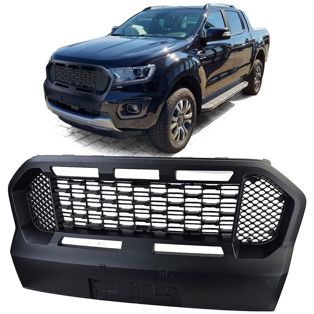 Honingraat Grill Zwart Voor Ford Ranger T8, Verzenden