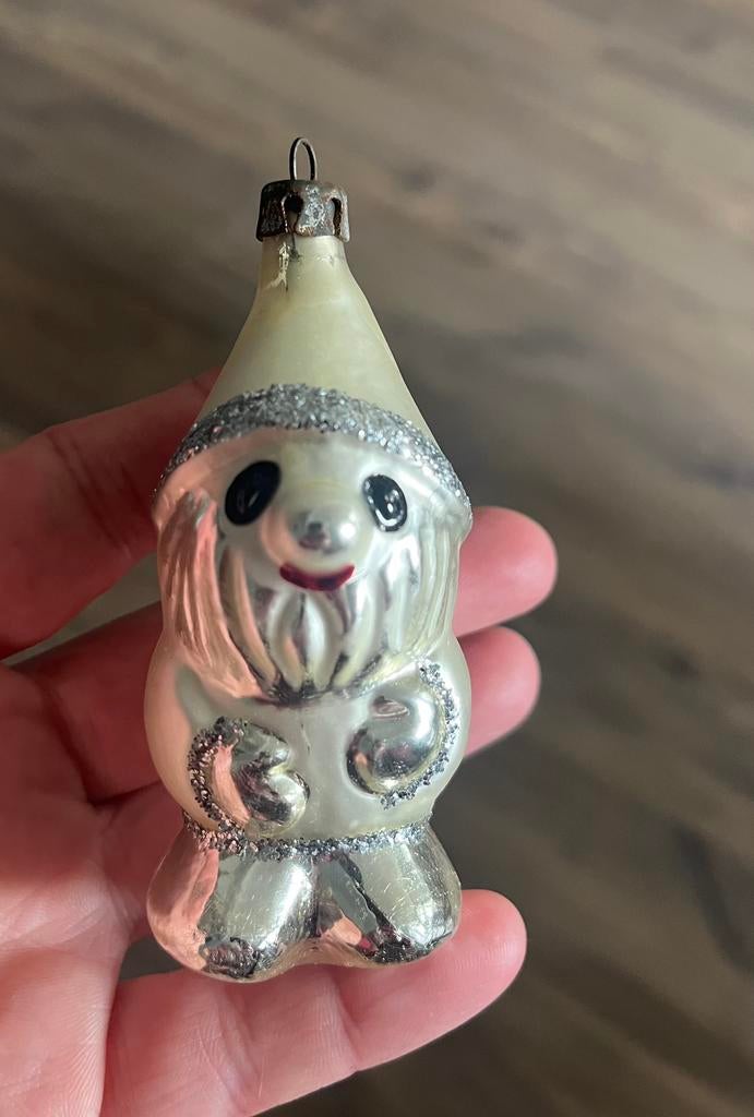 oude kerstbal kabouter, Diversen, Ophalen of Verzenden, Zo goed als nieuw