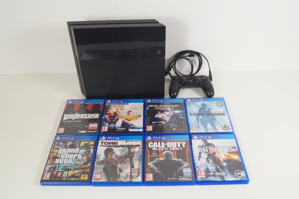 PS4 1To SSD + 8 jeux + 1 manette, Enlèvement ou Envoi, Avec 1 manette, Comme neuf, 1 TB