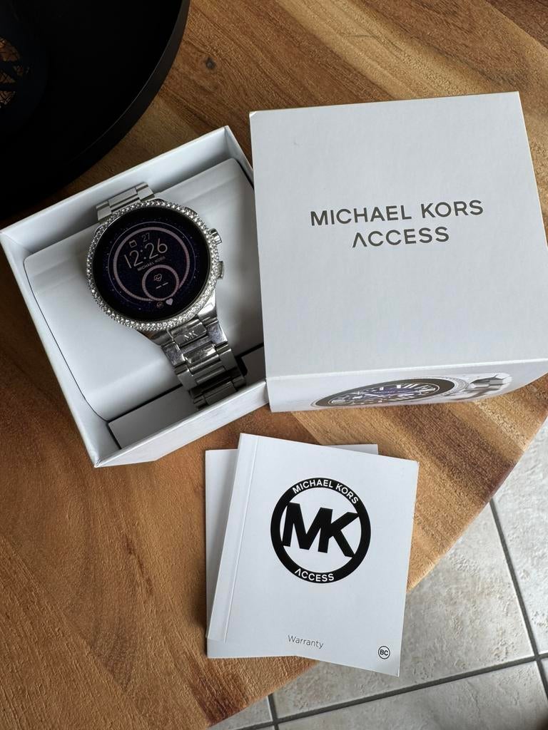Smartwatch Michael Kors, Handtassen en Accessoires, Staal, Gebruikt, Staal, Polshorloge