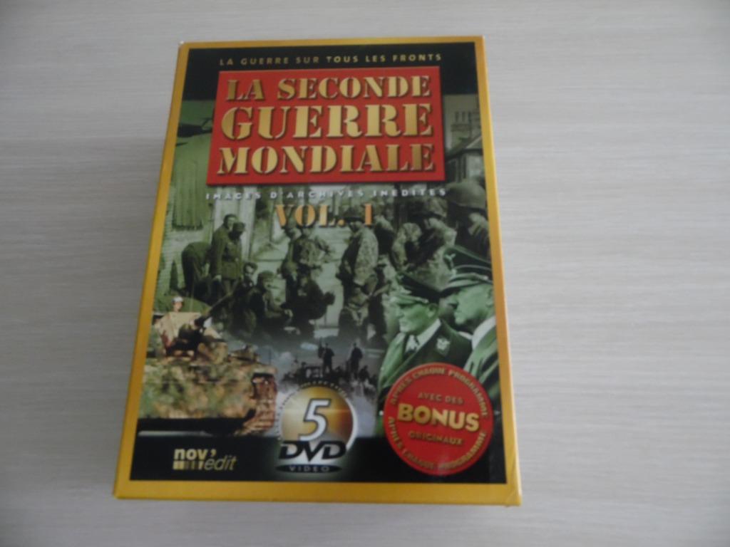 LA SECONDE GUERRE MONDIALE       COFFRET DE 5 DVD, CD & DVD, DVD | Documentaires & Films pédagogiques, Comme neuf, Guerre ou Policier