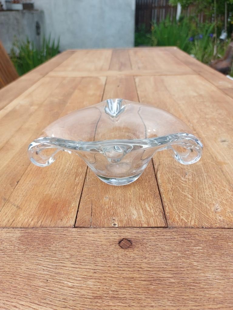 Prachtige kristallen schaal, dienblad van Val Saint-Lambert, Ophalen of Verzenden