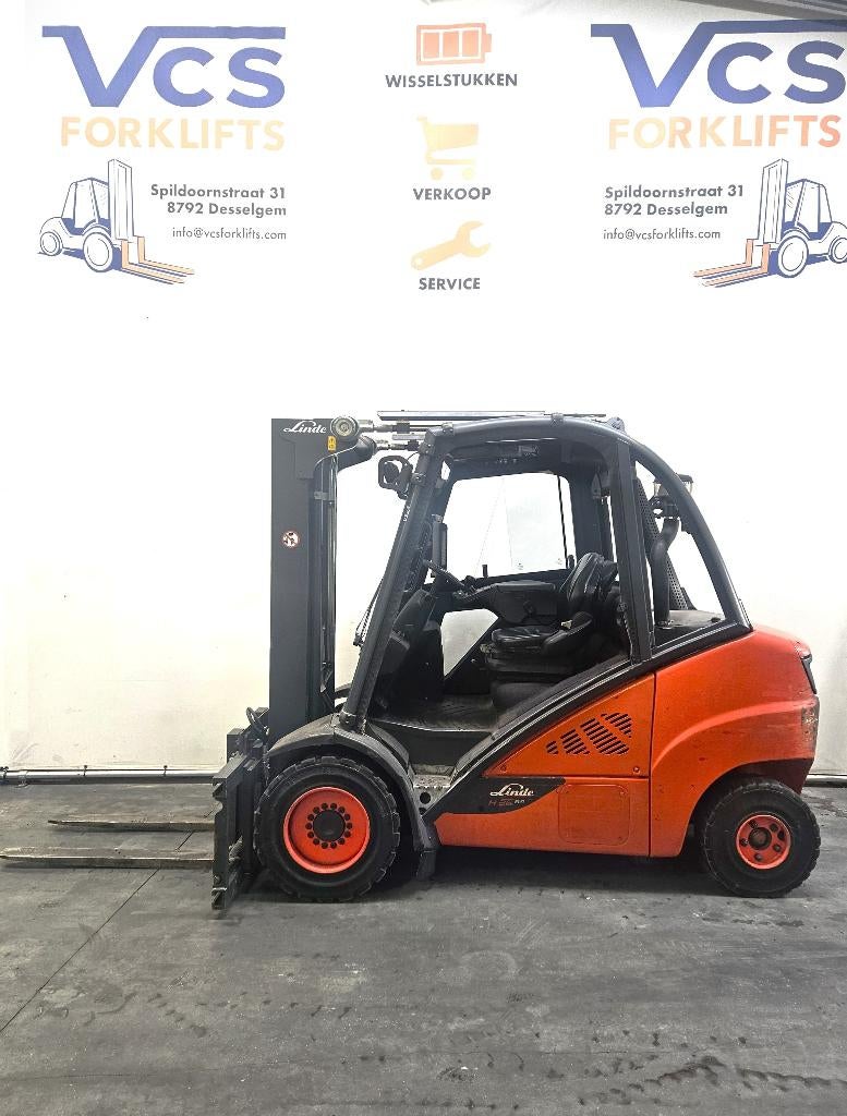 Linde H35D-02 Diesel heftruck triplex shift+vorkenversteller, Ophalen, 3000 tot 4000 kg, Linde, Diesel