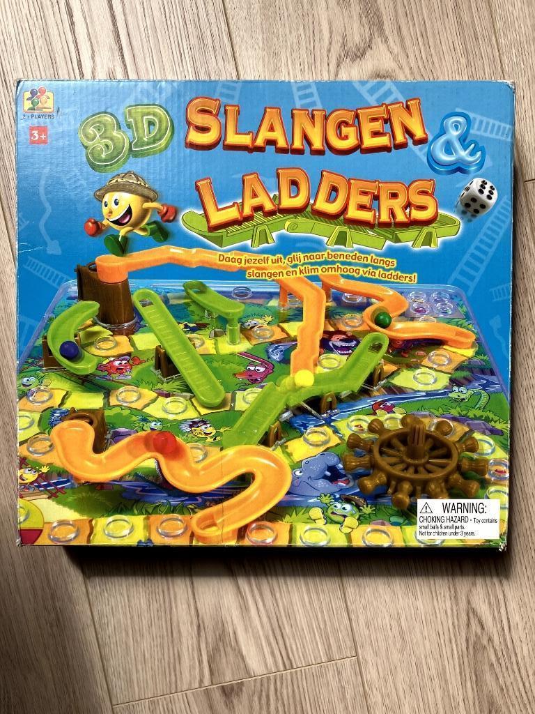 gezelschapsspel slangen en ladders, Drie of vier spelers, Ophalen, Zo goed als nieuw, Andere
