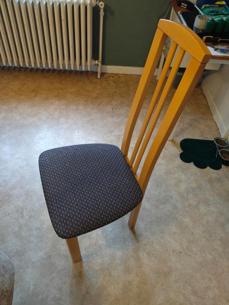 6 eetkamerstoelen, Ophalen, Zo goed als nieuw, Hout, Modern