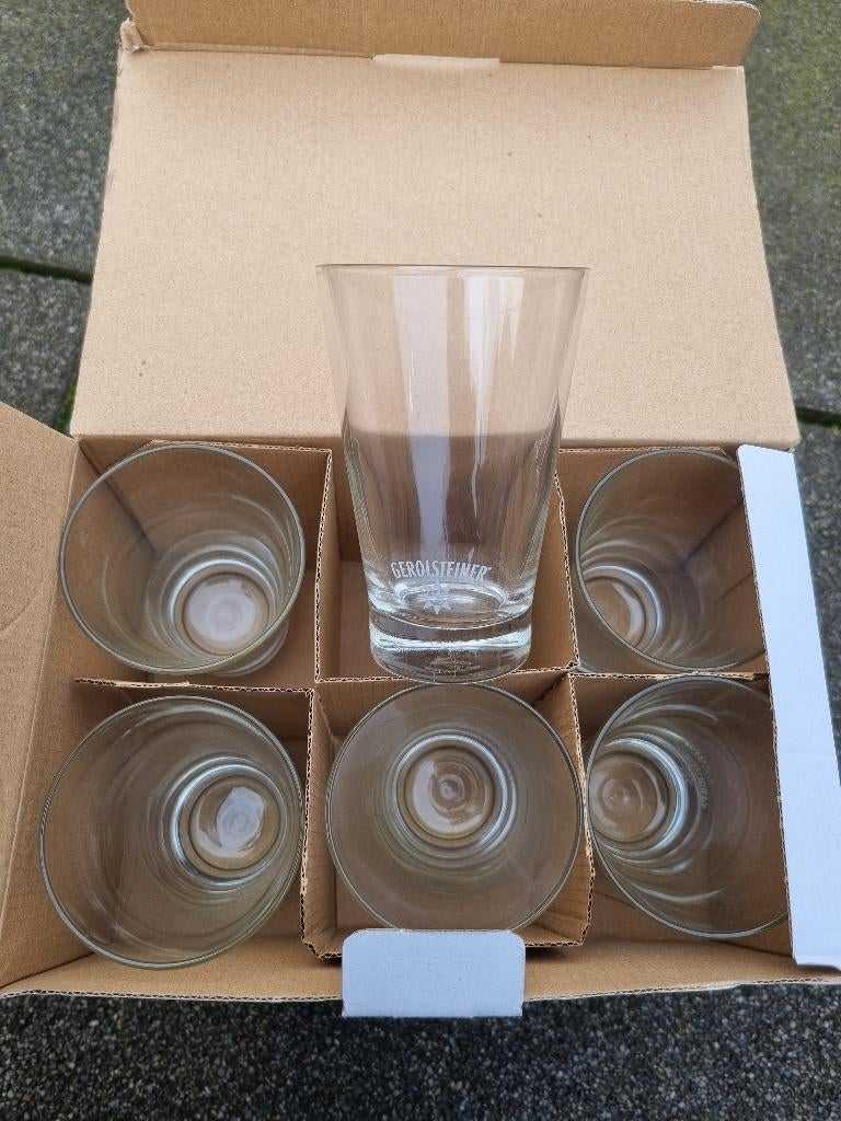 110 Gerolsteiner frisdrankglazen, Verzamelen, Ophalen of Verzenden, Zo goed als nieuw, Waterglas