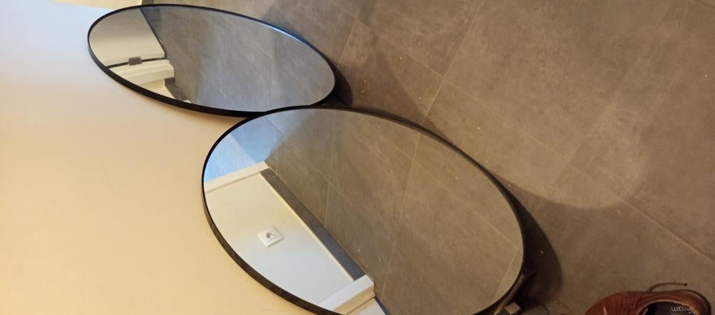 Ensemble de deux miroirs Ikéa., Huis en Inrichting, Woonaccessoires | Spiegels, Zo goed als nieuw, Ophalen