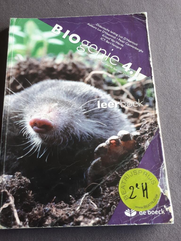 BIOLOGIE - BIOGENIE 4.1LEERBOEK - DE BOECK, Boeken, Ophalen, Biologie
