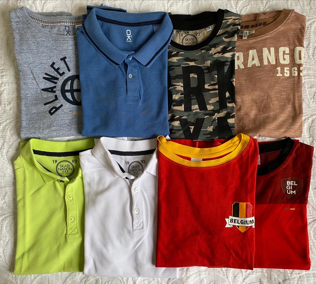Lot de 8 polos et t-shirts garçon – 152 cm (12A), Enfants & Bébés, Vêtements enfant | Taille 152, Garçon, Enlèvement, Utilisé