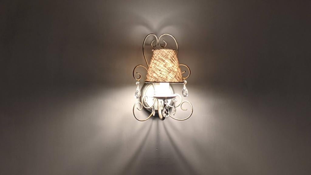 Prachtige landelijke Marckdael wandlamp met lampenkap, Huis en Inrichting, Lampen | Wandlampen, Ophalen, Zo goed als nieuw, Stof