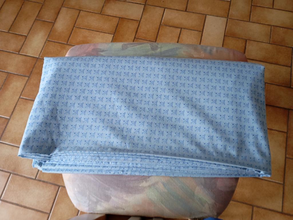 Housse de couette 2m/2m, Housse de couette, Enlèvement, Utilisé, Bleu