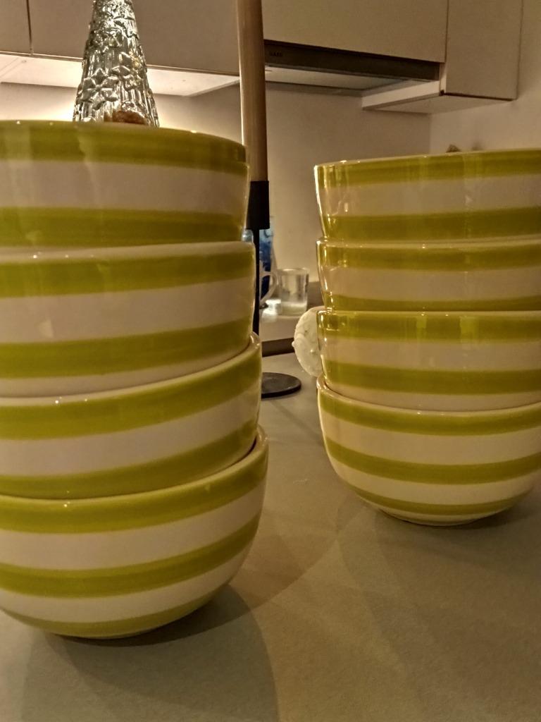 Lot de  6 bols en grès émaillés, Huis en Inrichting, Keuken | Servies, Nieuw, Kop(pen) en/of Schotel(s), Overige stijlen, Ophalen